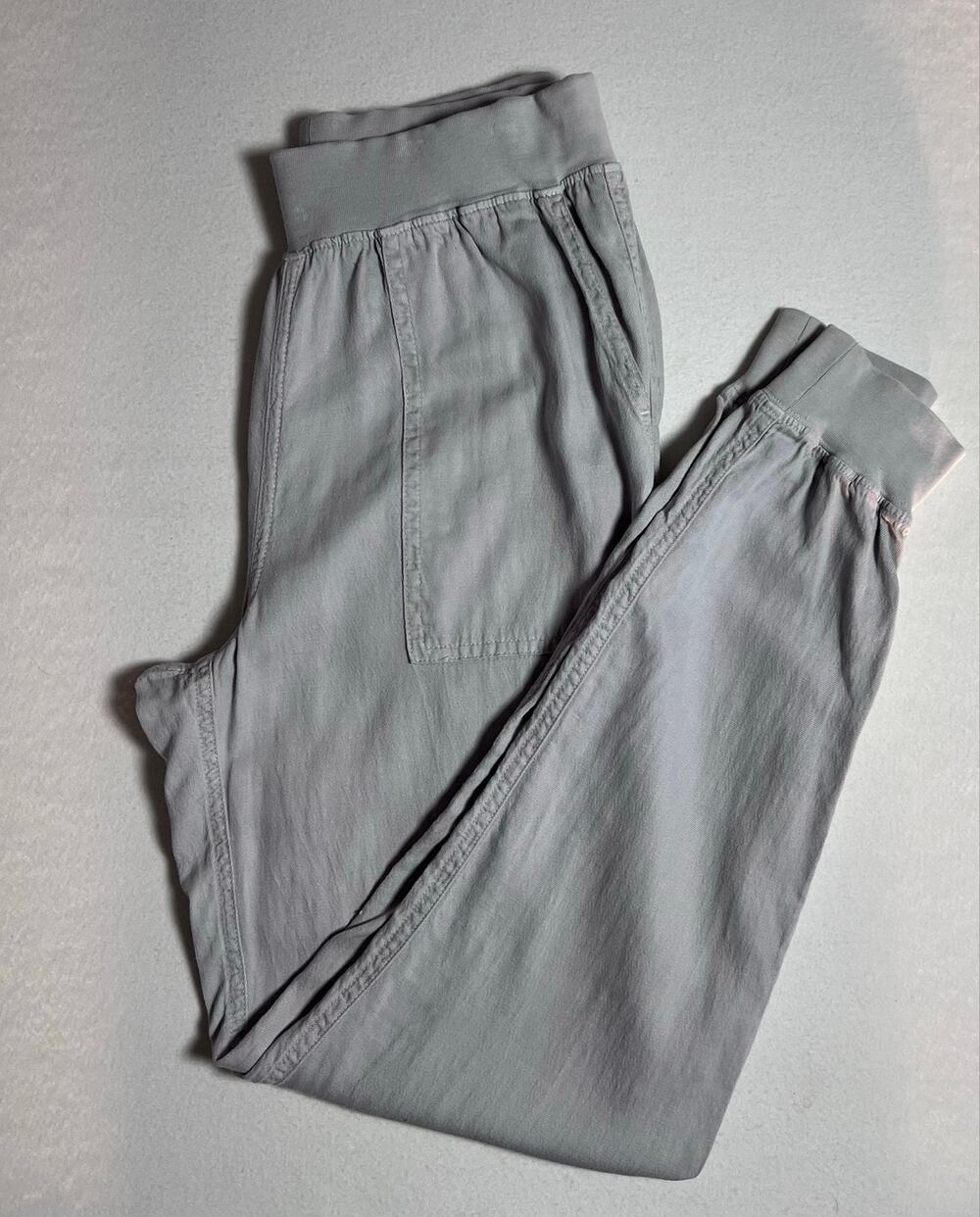 Faherty Arlie Day Pants Womens XS Gray Tencel Linen Joggers Coastal